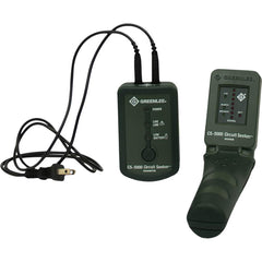 Greenlee - Electrical Test Equipment Combination Kits; Kit Type: Circuit Tracer Kit ; Maximum Voltage: 600 ; Number of Pieces: 9 ; Display Type: LED ; Includes: AC Plug Adapter; Carrying Case; (2) Extension Leads; (2) Alligator Clips; AC Blade; Receiver; - Exact Tool & Supply