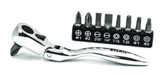 10 Piece - #11212 - Micro Flex Bit Driver Set - Exact Tool & Supply