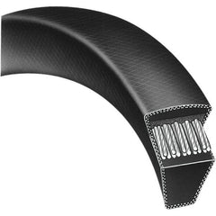 Bando - Section A, 1/2" Wide, 118" Outside Length, Timing Belt - Neoprene Rubber, Black, Variable Speed, No. A116 - Exact Tool & Supply