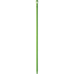 Vikan - 59 x 1-1/4" Polypropylene Squeegee Handle - European Threaded Connection, Green - Exact Tool & Supply