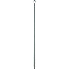 Vikan - 59 x 1-1/4" Polypropylene Squeegee Handle - European Threaded Connection, Gray - Exact Tool & Supply