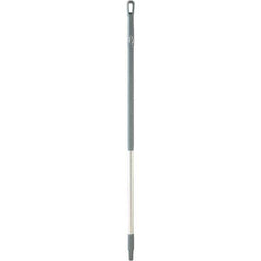 Vikan - 51 x 1-1/4" Aluminum Squeegee Handle - European Threaded Connection, Gray - Exact Tool & Supply