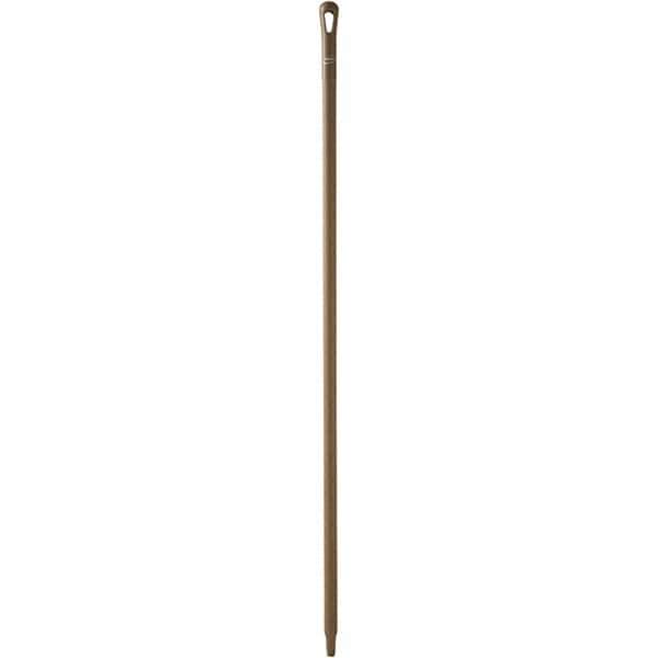 Vikan - 59 x 1-1/4" Polypropylene Squeegee Handle - European Threaded Connection, Brown - Exact Tool & Supply