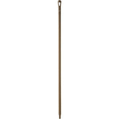 Vikan - 59 x 1-1/4" Polypropylene Squeegee Handle - European Threaded Connection, Brown - Exact Tool & Supply
