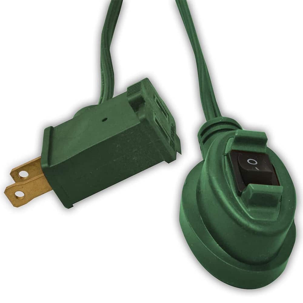 GoGreen Power - Power Cords; Cord Type: Replacement Cord ; Overall Length (Feet): 15 ; Cord Color: Green ; Amperage: 13 ; Voltage: 125 ; Wire Gauge/Number of Conductors: 16/2 - Exact Tool & Supply