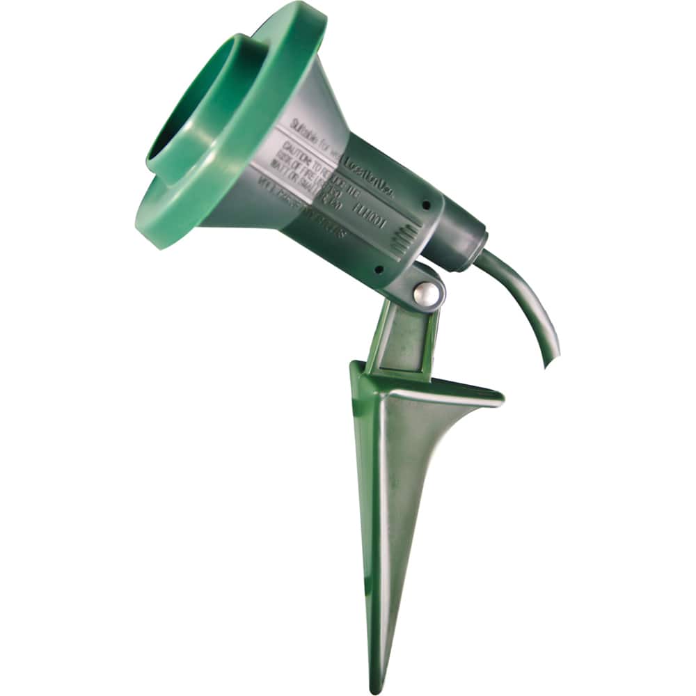 GoGreen Power - Lamp Holders; Lamp Type: Any Standard Light Bulb ; Lamp Holder Style: Plug In ; Mounting Type: Spike ; Voltage: 125 ; Material: Plastic ; Housing Color: Green - Exact Tool & Supply