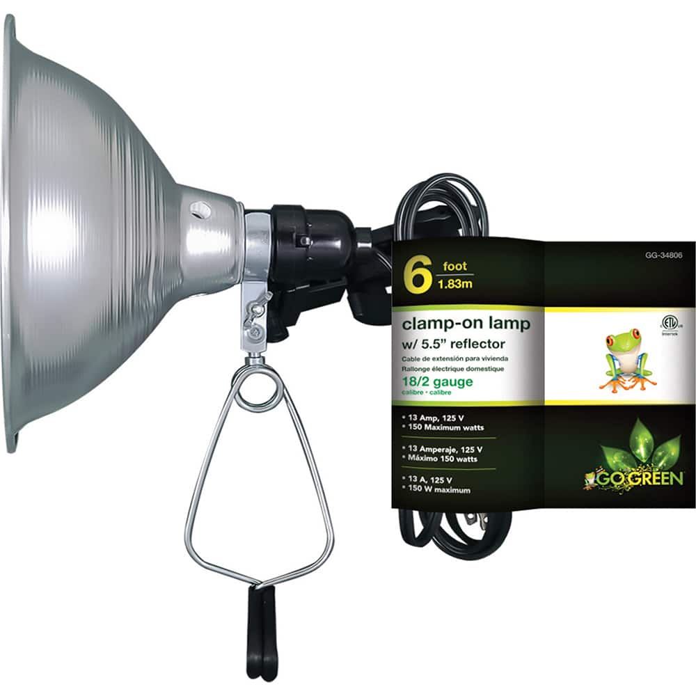 GoGreen Power - Clamp Mount Electric Portable Incandescent Light - Exact Tool & Supply