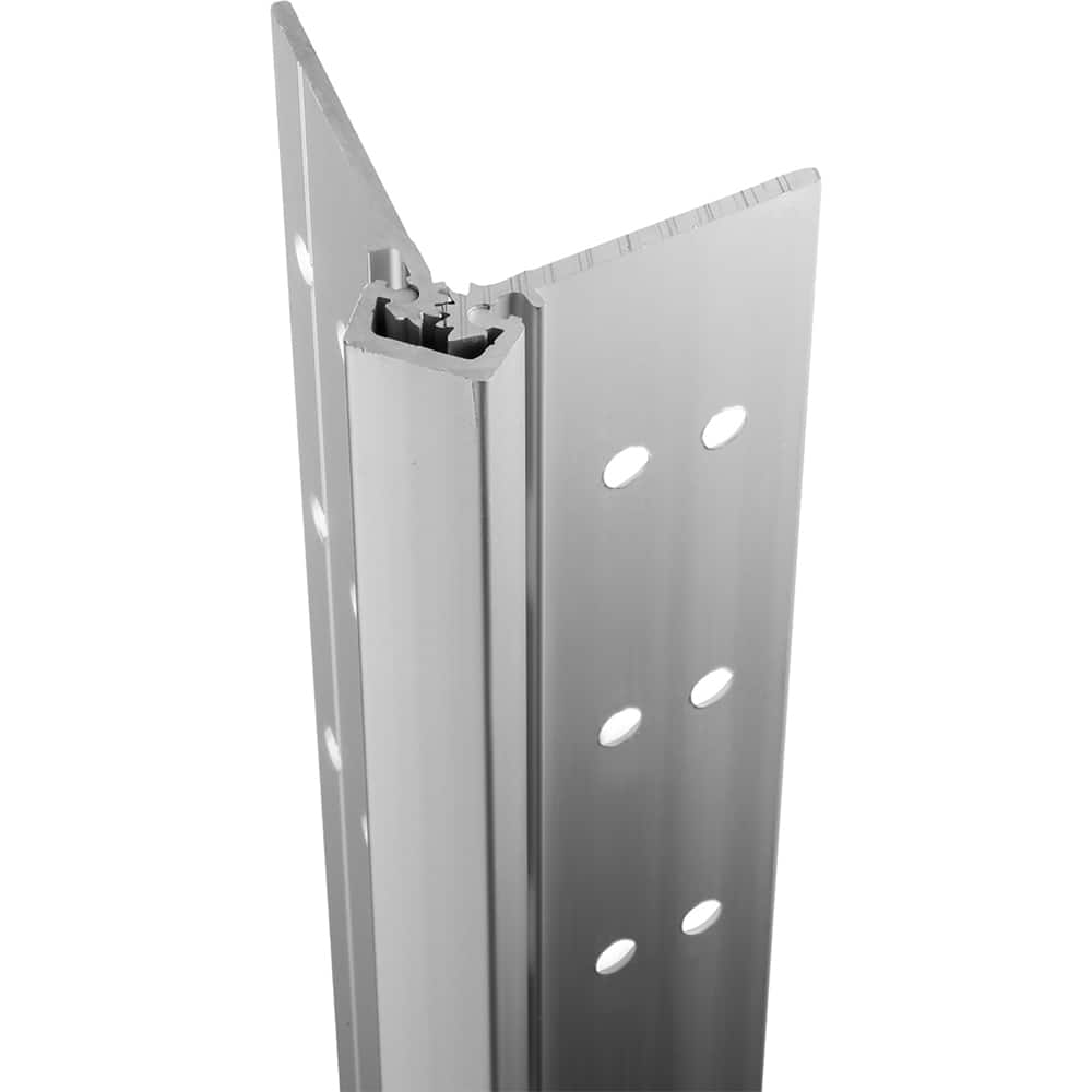 Stanley - Continuous Hinges; Type: Full Mortise ; Mount Type: Full Mortise ; Overall Length (Inch): 79; 79 ; Hinge Material: Aluminum ; Width (Decimal Inch): 4.4375 ; Thickness (Decimal Inch): 0.1120 - Exact Tool & Supply