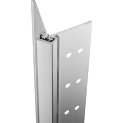 Stanley - Continuous Hinges; Type: Full Mortise ; Mount Type: Full Mortise ; Overall Length (Inch): 95; 95 ; Hinge Material: Aluminum ; Width (Decimal Inch): 4.4375 ; Thickness (Decimal Inch): 0.1120 - Exact Tool & Supply