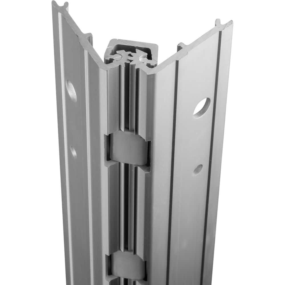Stanley - Continuous Hinges; Type: Full Surface ; Mount Type: Full Surface ; Overall Length (Inch): 83; 83 ; Hinge Material: Aluminum ; Width (Decimal Inch): 3.4063 ; Thickness (Decimal Inch): 0.1120 - Exact Tool & Supply