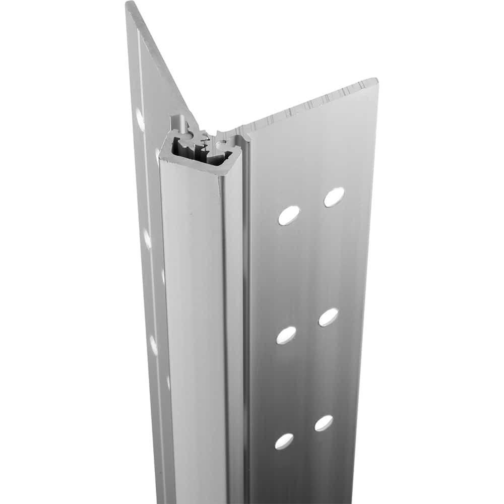 Stanley - Continuous Hinges; Type: Full Mortise ; Mount Type: Full Mortise ; Overall Length (Inch): 83; 83 ; Hinge Material: Aluminum ; Width (Decimal Inch): 4.4375 ; Thickness (Decimal Inch): 0.1120 - Exact Tool & Supply