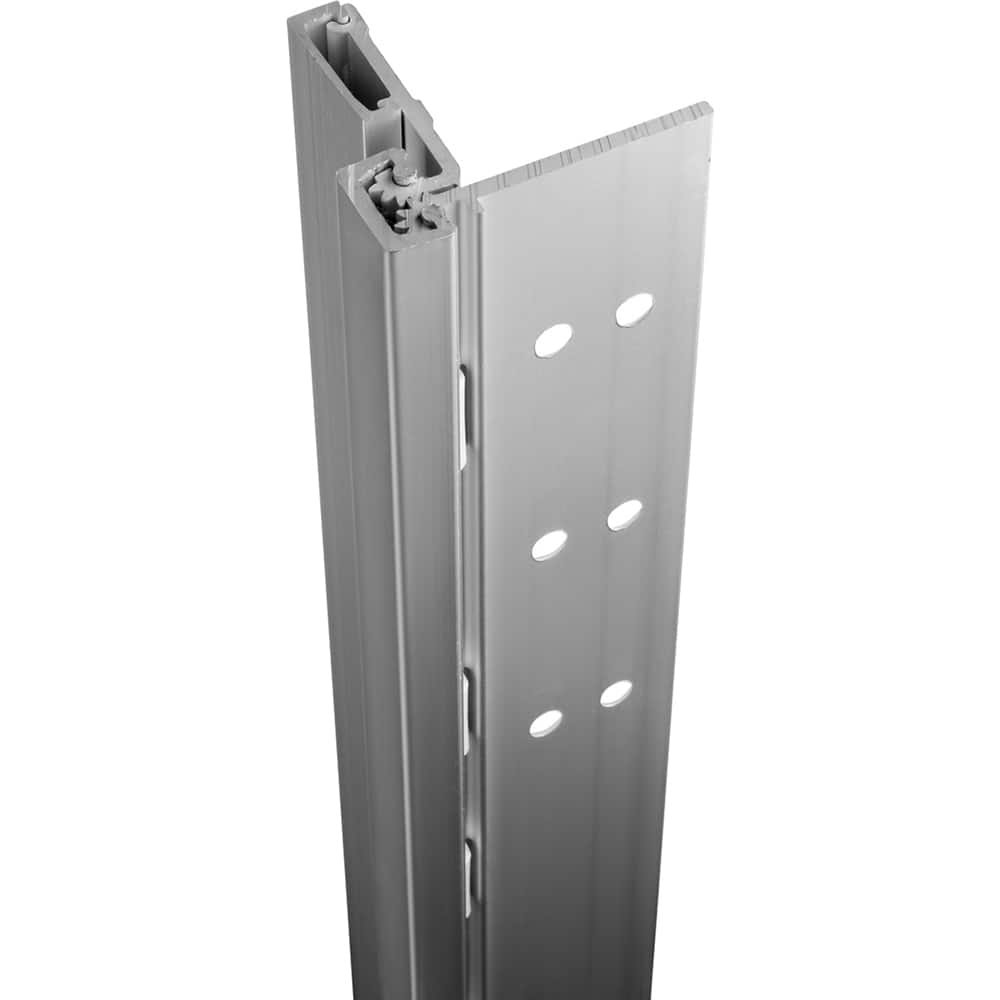 Stanley - Continuous Hinges; Type: Half Surface ; Mount Type: Half Surface ; Overall Length (Inch): 95; 95 ; Hinge Material: Aluminum ; Width (Decimal Inch): 3.6406 ; Thickness (Decimal Inch): 0.1120 - Exact Tool & Supply