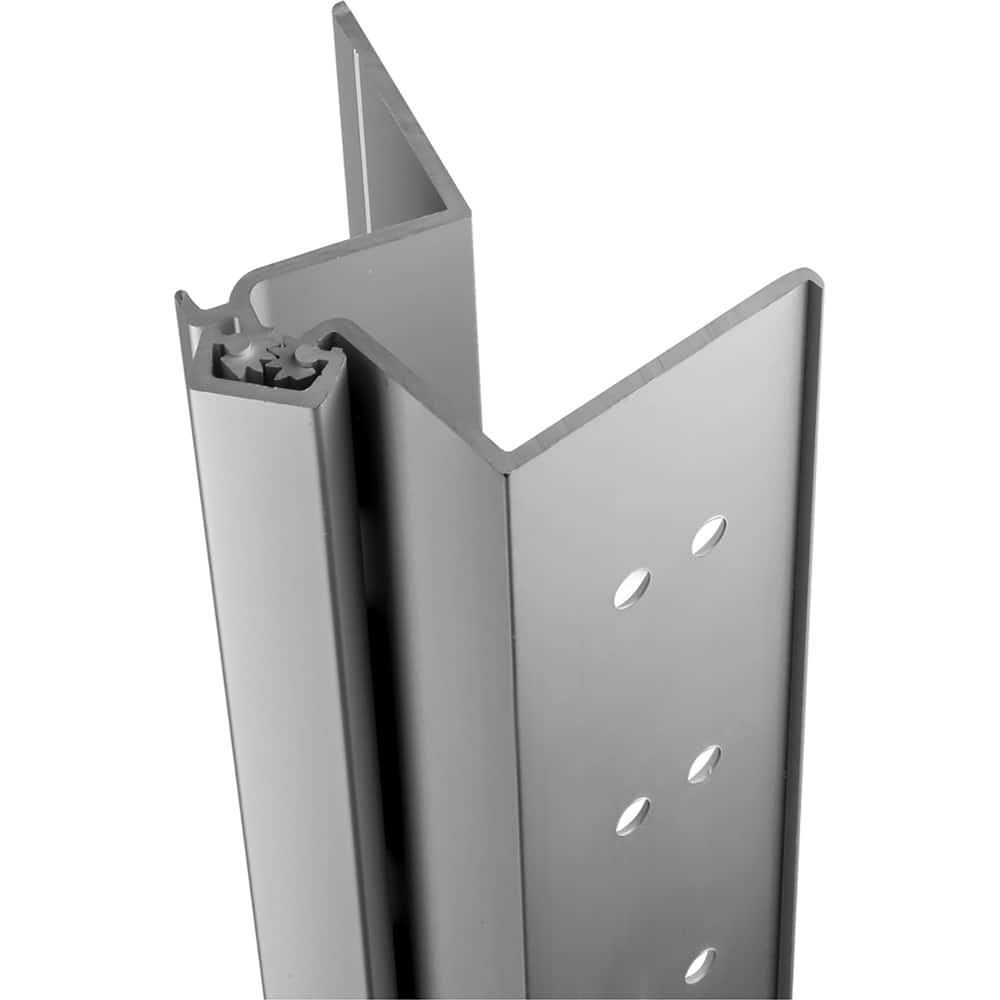 Stanley - Continuous Hinges; Type: Full Mortise ; Mount Type: Full Mortise ; Overall Length (Inch): 79; 79 ; Hinge Material: Aluminum ; Thickness (Decimal Inch): 0.1120 ; Material: Aluminum - Exact Tool & Supply