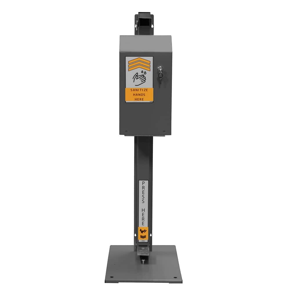 Durham - 1-4 Liters Foot Pedal Hands-Free Hand Sanitizer Station - Exact Tool & Supply
