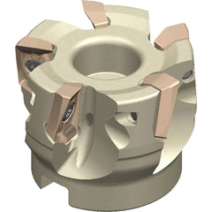 Sumitomo - Indexable Square-Shoulder Face Mills; Cutting Diameter (mm): 100.00 ; Arbor Hole Diameter (mm): 31.75 ; Lead Angle: 90 ; Overall Height (mm): 63.00000 ; Insert Compatibility: AOMT17; AOET17 ; Series: WEZ - Exact Tool & Supply