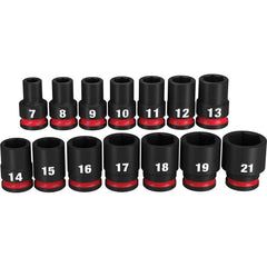 Milwaukee Tool - 14 Pc 3/8" Drive Socket Set - Exact Tool & Supply