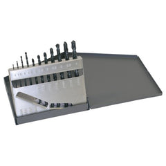 ‎1mm-6mm RHS / RHC HSS 118 Degree Radial Point General Purpose Jobber Lengh Drill Set - Steam Oxide - Exact Tool & Supply