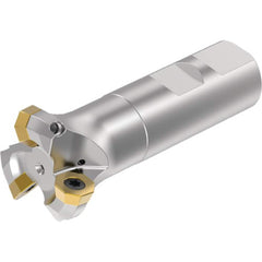 Kennametal - Indexable Square-Shoulder End Mills; Cutting Diameter (mm): 32.00 ; Cutting Diameter (Inch): 1.2598 ; Shank Type: Weldon ; Shank Diameter (mm): 25.0000 ; Overall Length/Projection (mm): 96.00 ; Lead Angle: 42 - Exact Tool & Supply