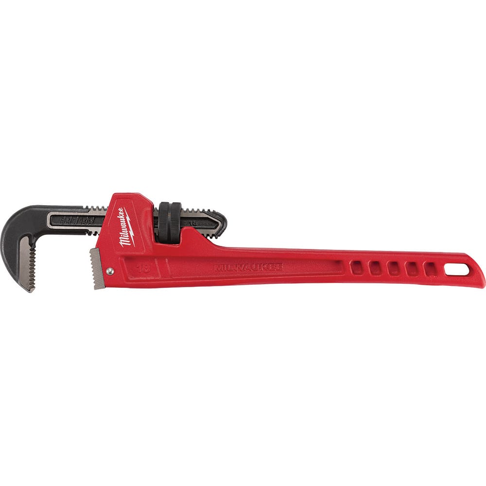 Milwaukee Tool - Pipe Wrenches; Type: Pipe Wrench ; Maximum Pipe Capacity (Inch): 2-1/2 ; Overall Length (Inch): 18 ; Material: Steel ; Additional Information: Ergonomic Handle Form - Exact Tool & Supply