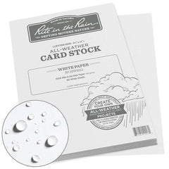 Rite in the Rain - Office Machine Supplies & Accessories; Office Machine/Equipment Accessory Type: Card Stock ; For Use With: Laser Jet Printer ; Detailed Product Description: Rite in the Rain Weatherproof Card Stock, 8.5" x 11", 100# White, 80 Sheet Pac - Exact Tool & Supply