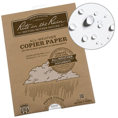 Rite in the Rain - Office Machine Supplies & Accessories; Office Machine/Equipment Accessory Type: Copy Paper ; For Use With: Laser Jet Printer ; Detailed Product Description: Rite in the Rain Weatherproof Laser Printer Paper, 8.5" x 11", 20# White, 50 S - Exact Tool & Supply
