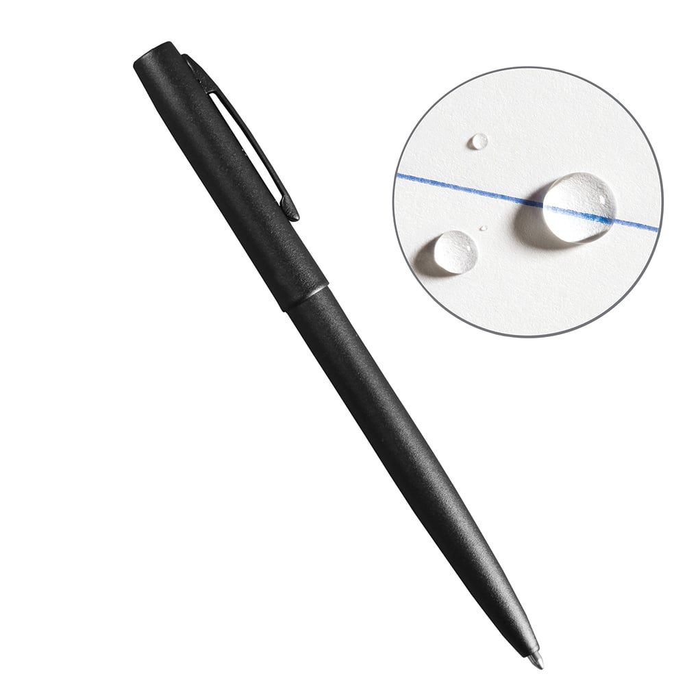 Rite in the Rain - Pens & Pencils; Type: Tactical Clicker Pen ; Color: Blue ; Tip Type: 0.9MM - Exact Tool & Supply