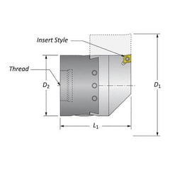 Allied Machine and Engineering - Boring Head Parts & Tools Type: Hardware Kit Includes: Boring Head Body; Dial Screw; Insert Holder; Torx Wrench; Wedge - Exact Tool & Supply
