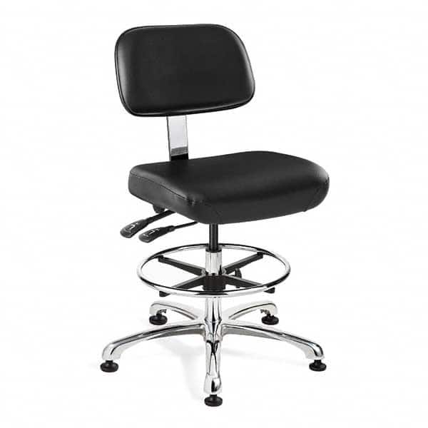 Bevco - 21-1/2 to 31-1/2" High Clean Room Swivel Chair - Exact Tool & Supply
