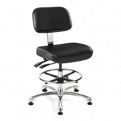 Bevco - 21-1/2 to 31-1/2" High Clean Room Swivel Chair - Exact Tool & Supply