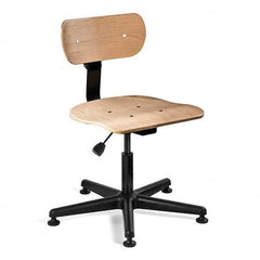 Bevco - 14 to 19" High Adjustable Height Swivel Stool - Exact Tool & Supply
