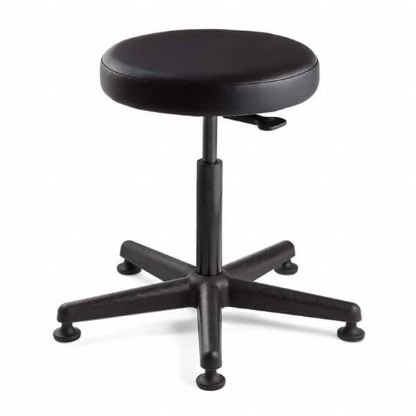 Bevco - Swivel & Adjustable Stools Type: Adjustable Backless Stool Base Type: Nylon - Exact Tool & Supply
