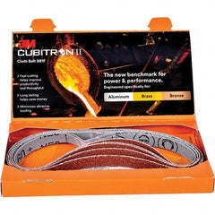3M - Abrasive Belts Abrasive Type: Coated Belt Width (Inch): 1/2 - Exact Tool & Supply