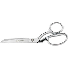 Gingher - Scissors & Shears Blade Material: Forged Steel; Double-Plated Chrome-Over-Nickel Finish Applications: Sewing; Fabric - Exact Tool & Supply