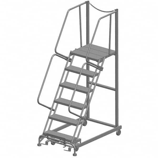 Ballymore - Rolling & Wall Mounted Ladders & Platforms Type: Rolling Warehouse Ladder Style: Rolling Safety Ladder - Exact Tool & Supply