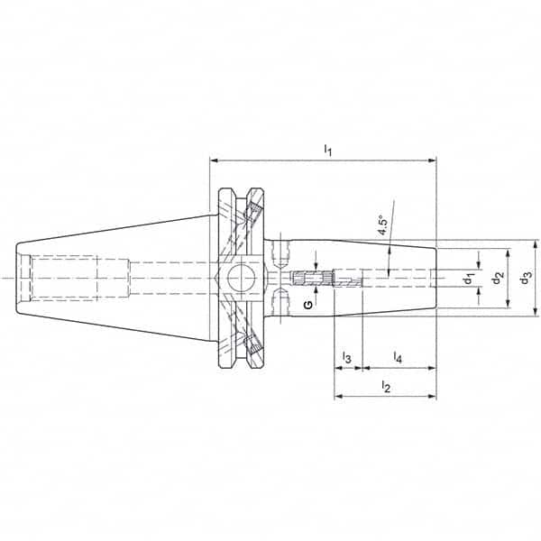 Mapal - Shrink-Fit Tool Holders & Adapters Shank Type: Taper Shank Taper Size: CAT40 - Exact Tool & Supply