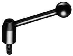 J.W. Winco - 5/8-11, Steel Threaded Stud Adjustable Clamping Handle - 4.88" OAL, 2.17" High - Exact Tool & Supply