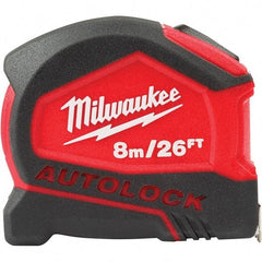 Milwaukee Tool - Tape Measures Length (Feet): 26.00 Width (mm): 27.00 - Exact Tool & Supply
