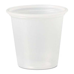 DART - Polystyrene Portion Cups, 1 1/4 oz, Translucent, 2500/Carton - Exact Tool & Supply
