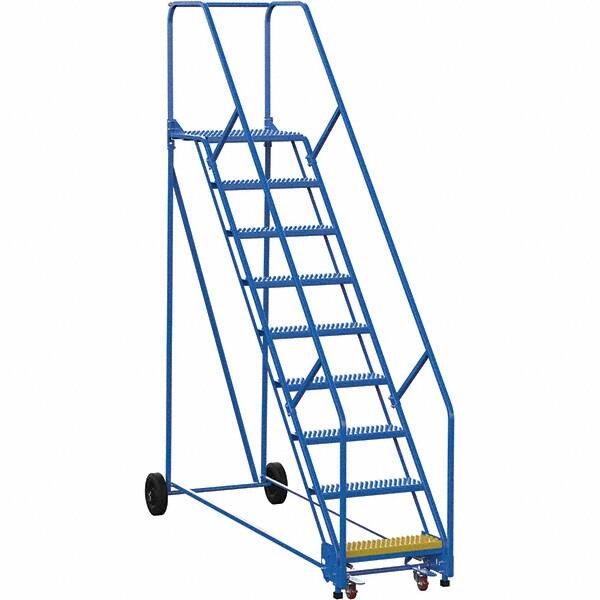 Vestil - 120" High 350 Lb Capacity 9 Step Ladder - Exact Tool & Supply