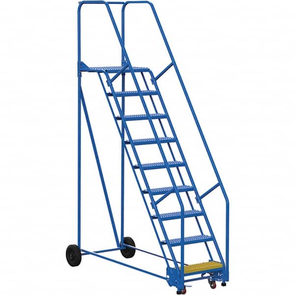 Vestil - 120" High 350 Lb Capacity 9 Step Ladder - Exact Tool & Supply
