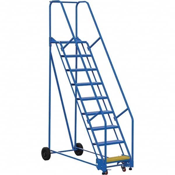 Vestil - 120" High 350 Lb Capacity 9 Step Ladder - Exact Tool & Supply