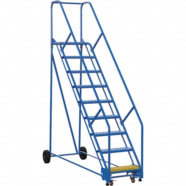 Vestil - 120" High 350 Lb Capacity 9 Step Ladder - Exact Tool & Supply