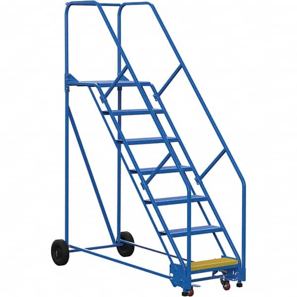 Vestil - 100" High 350 Lb Capacity 7 Step Ladder - Exact Tool & Supply