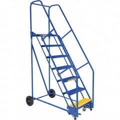 Vestil - 100" High 350 Lb Capacity 7 Step Ladder - Exact Tool & Supply