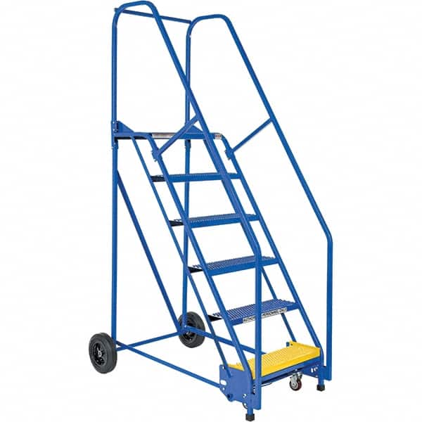 Vestil - 90" High 350 Lb Capacity 6 Step Ladder - Exact Tool & Supply