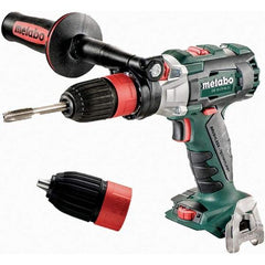 Metabo - 18 Volt 1/2" Chuck Pistol Grip Handle Cordless Drill - 600/2050 RPM, Keyless Chuck, Reversible, Lithium-Ion Batteries Not Included - Exact Tool & Supply