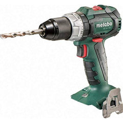 Metabo - 18 Volt 1/2" Chuck Pistol Grip Handle Cordless Drill - 600/2100 RPM, Keyless Chuck, Reversible, Lithium-Ion Batteries Not Included - Exact Tool & Supply