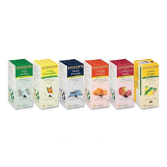 Bigelow - Coffee, Tea & Accessories Breakroom Accessory Type: Tea Bags Breakroom Accessory Description: Assorted Tea Packs, Six Flavors, 28/Box, 168/Carton - Exact Tool & Supply