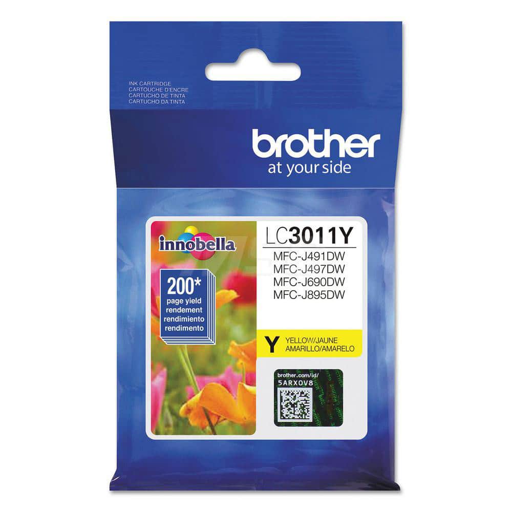 Brother - Office Machine Supplies & Accessories; Office Machine/Equipment Accessory Type: Ink Cartridge ; For Use With: MFC-J491DW; MFC-J497DW; MFC-J690DW; MFC-J895DW ; Color: Yellow - Exact Tool & Supply