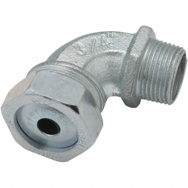 Hubbell-Raco - 0.375 to 0.125" Liquidtight Elbow Strain Relief Cord Grip - Exact Tool & Supply